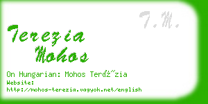 terezia mohos business card